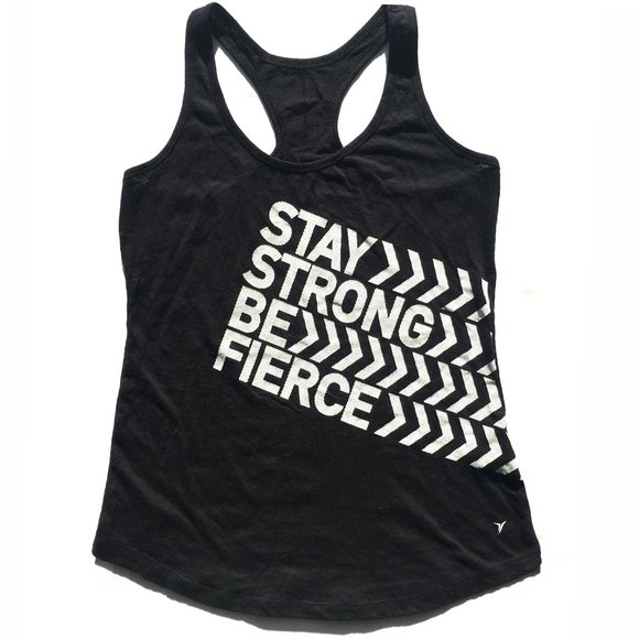 Old Navy Tops - *3/$30* "STAY STRONG, BE FIERCE" Yoga Tank